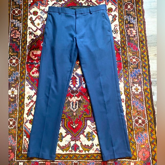 Van Heusen Slim-Fit Men’s Blue Dress Pants 32x32 - Picture 1 of 10